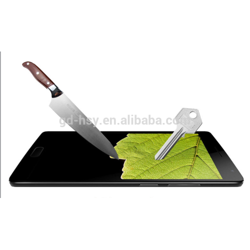 HUYSHE damage resistant 0.3mm thickness 9h hardness tempered glass screen protector for Oneplus 2